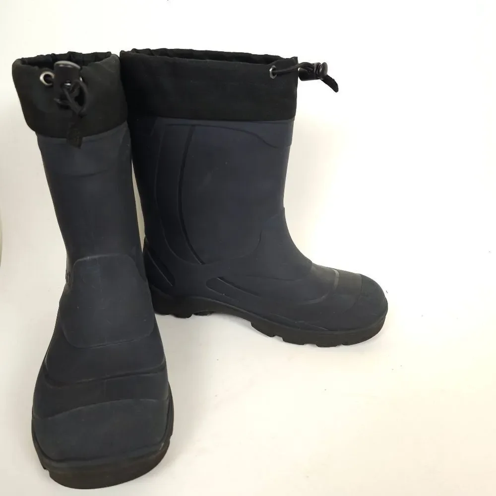 Kamik Footwear Snobuster1 Insulated Snow black Waterproof Rubber Rain Boots Sz 5